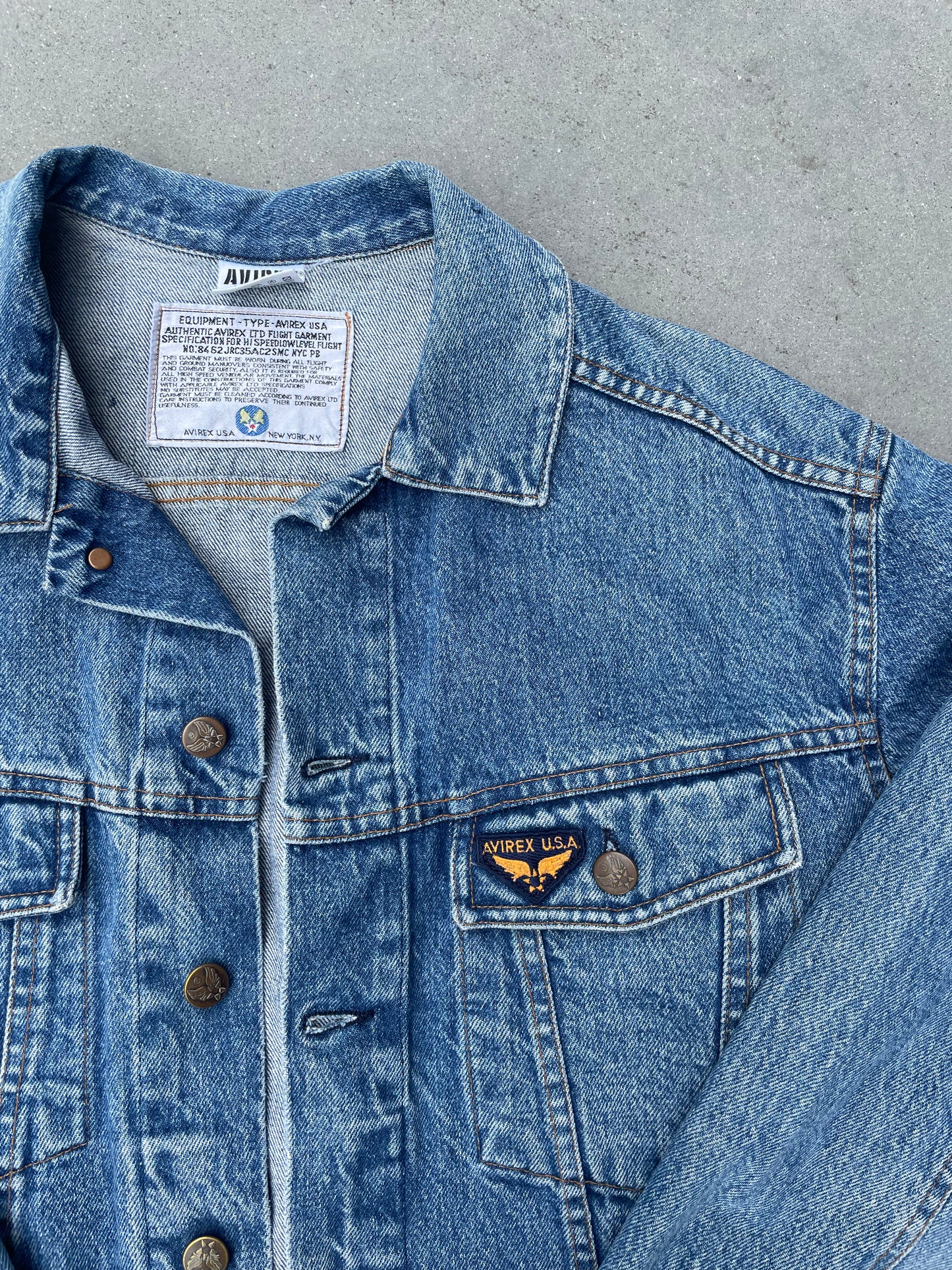 AVIREX DENIM JAKKE M
