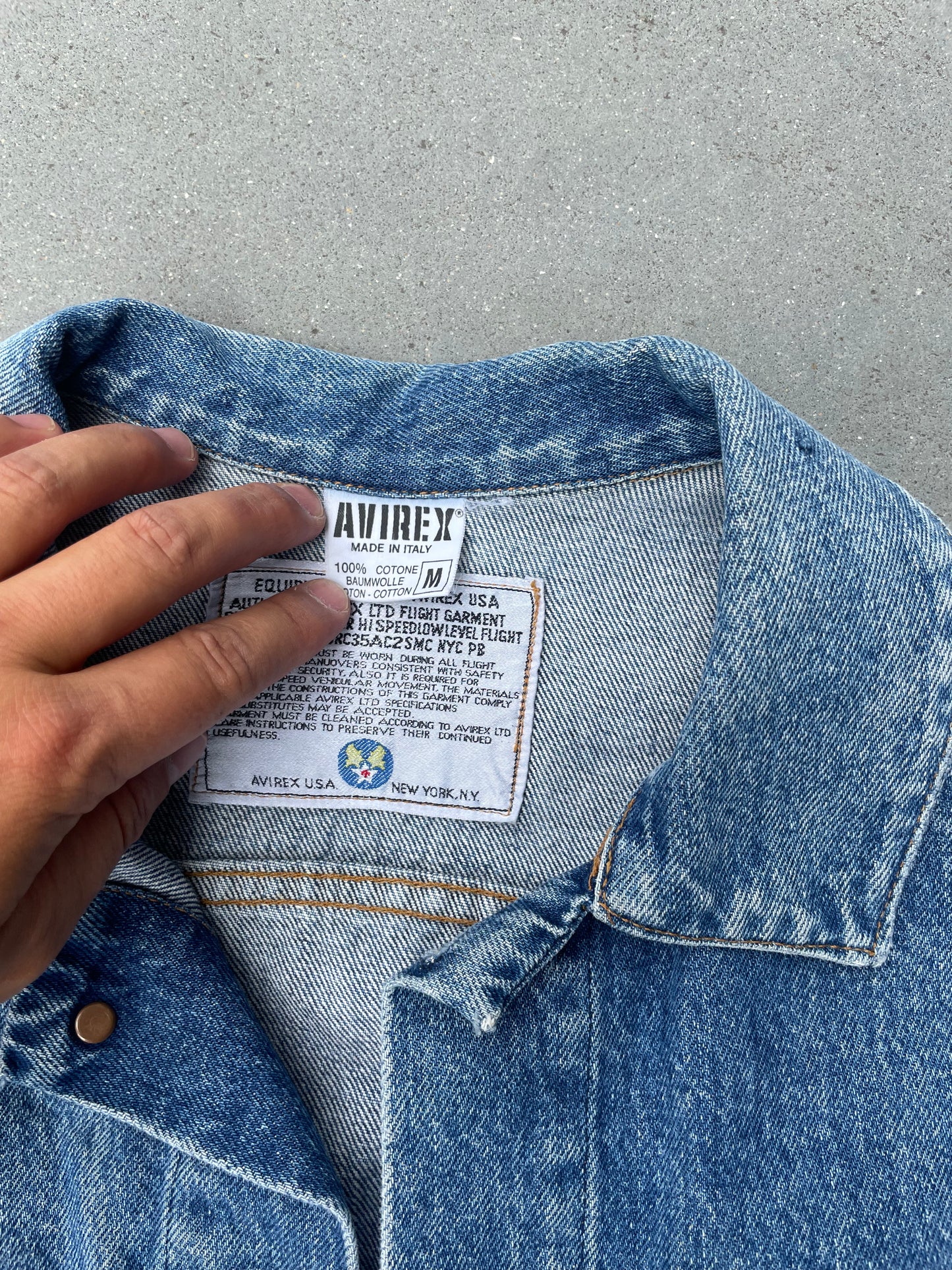AVIREX DENIM JAKKE M