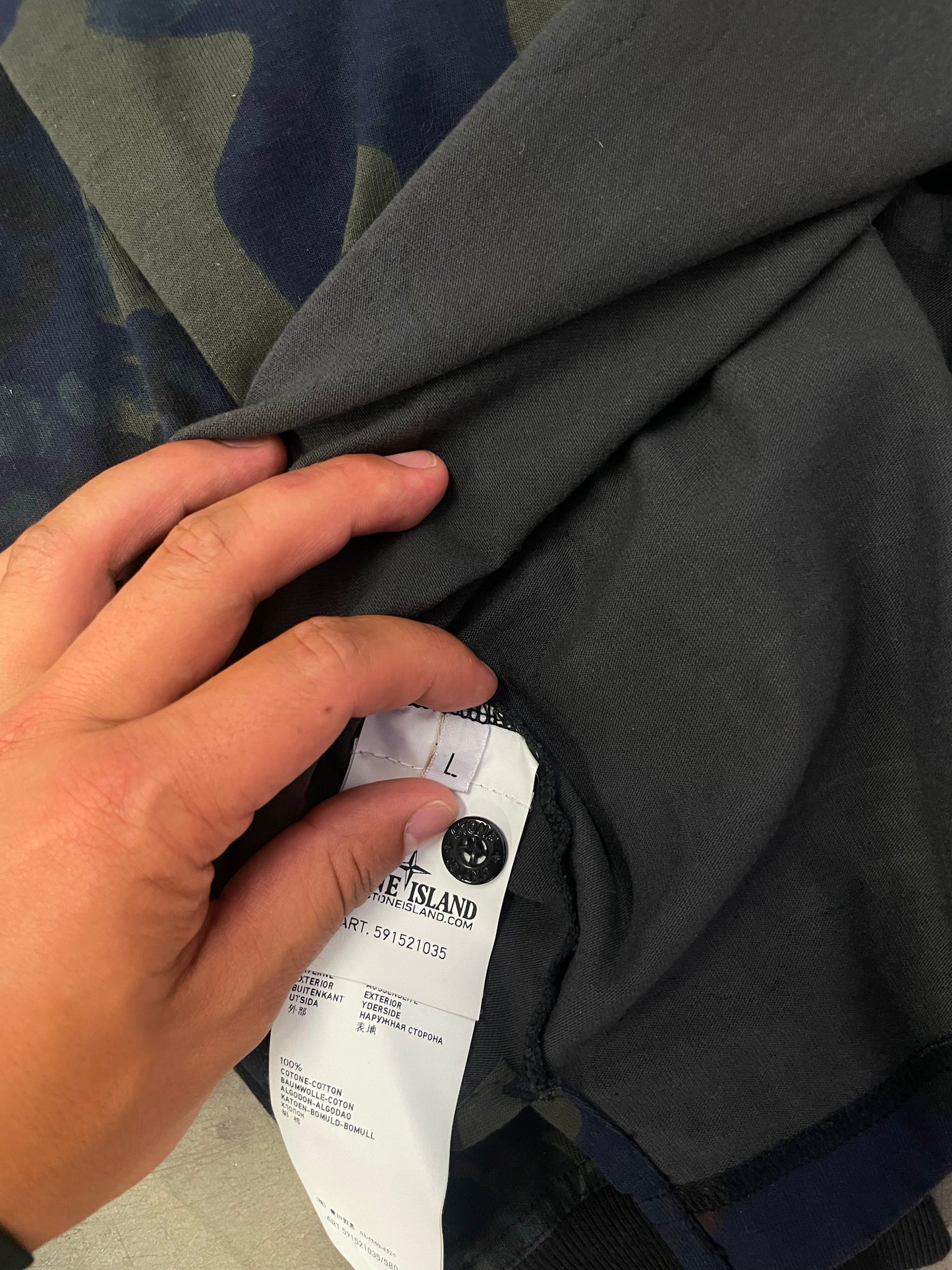 STONE ISLAND CAMO LONGSLEEVE L
